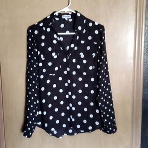 Portofino shirt from EXPRESS with polka dots